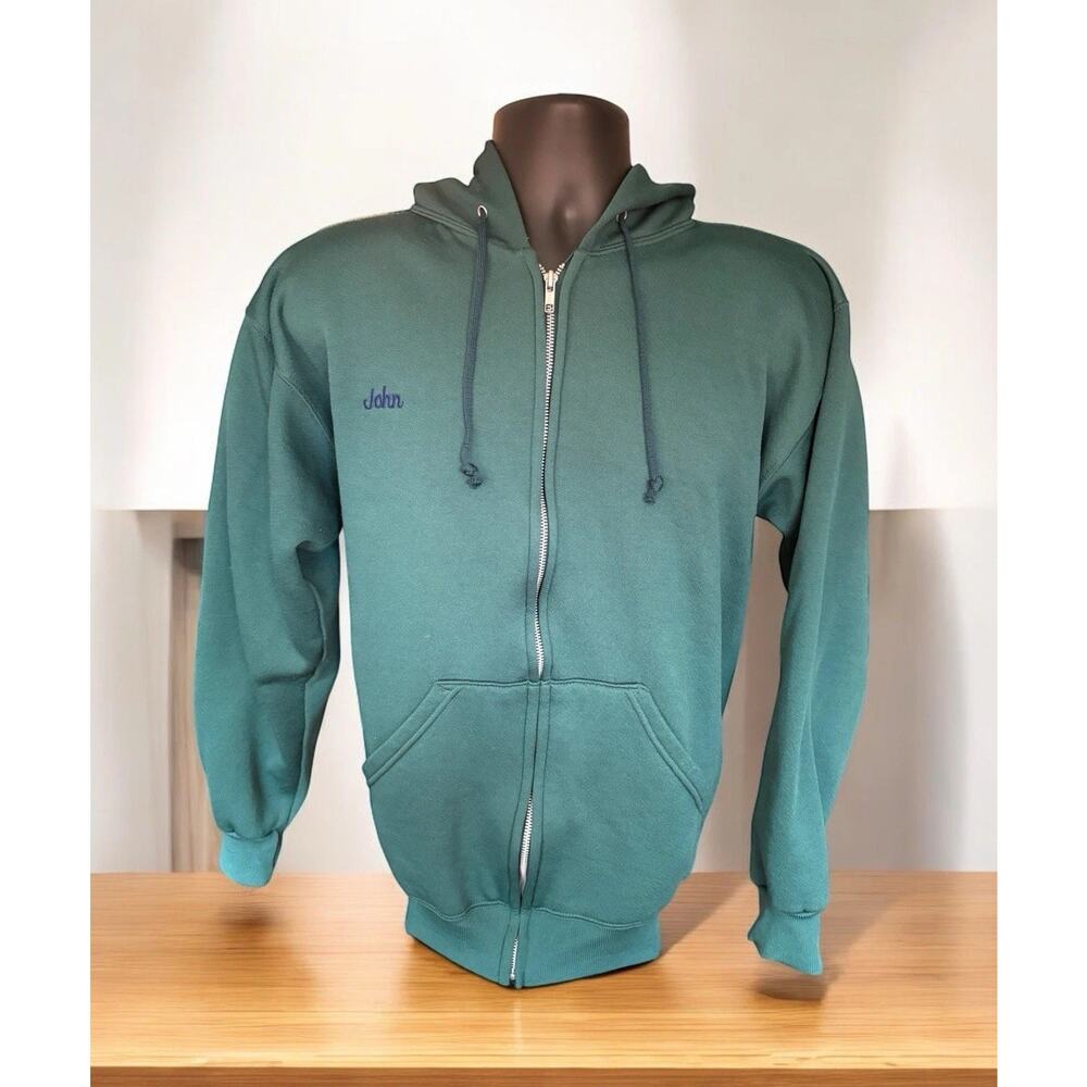 Vintage Wear Guard Men’s Hoodie Hunter Green Thermal Work Sz M/L JOHN USA Made